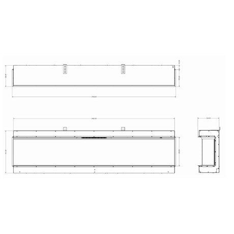 Evonic Halo 2400 Inset Electric Fire