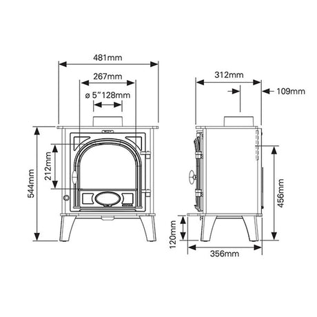 Stovax Stockton 5 Woodburning - Eco Design Ready