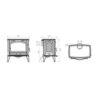 Dovre 760WD Matt Black Cast Iron Wood Burning Stove