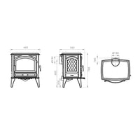 Dovre 640WD Matt Black Cast Iron Wood Burning Stove