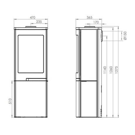 Nordpeis Duo 5 Wood Burning Stove - EcoDesign Ready