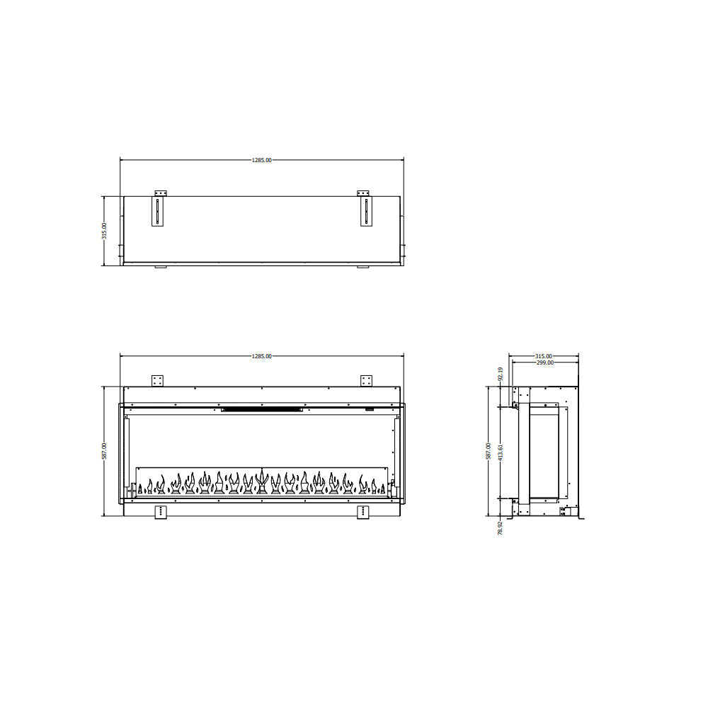 Evonic E-lectra 1250 Electric Fire