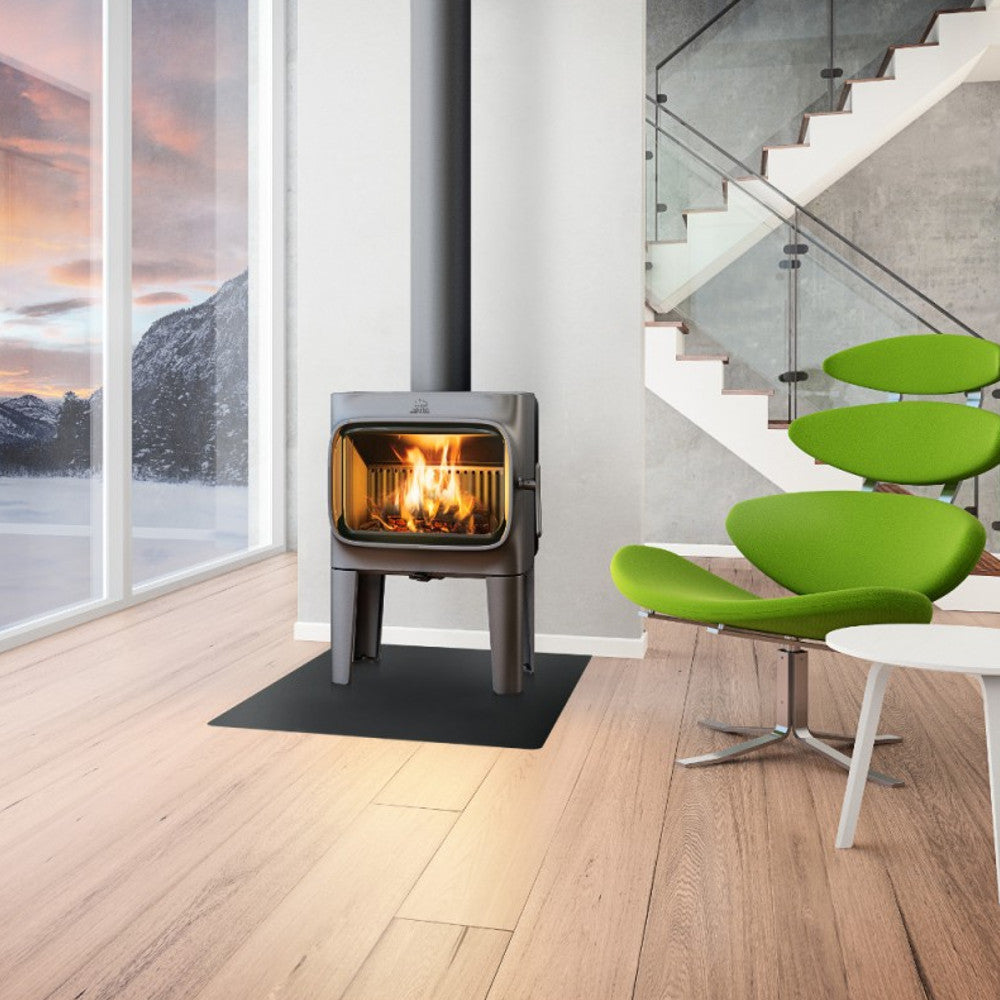 Jotul F305 Wood Burning Stove with Long Legs - Black