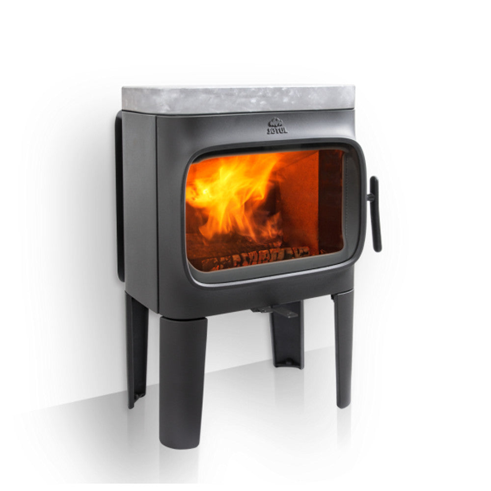 Jotul F305 Wood Burning Stove with Long Legs - Black