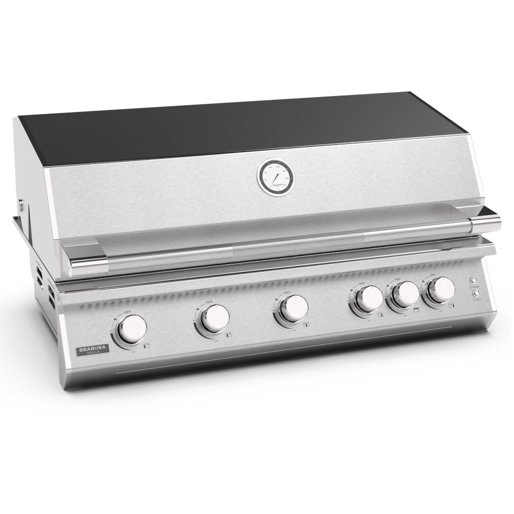 Brabura Fusion 500 Stainless Steel Built-In Gas BBQ