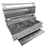 Brabura Fusion 500 Stainless Steel Built-In Gas BBQ