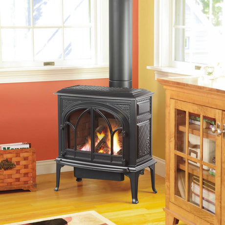Jotul GF400 Balanced Flue Natural Gas Stove - Matt Black