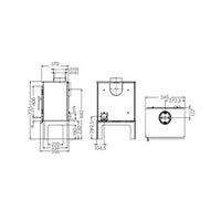 Nordpeis Glasgow Wood Burning Stove - EcoDesign Ready