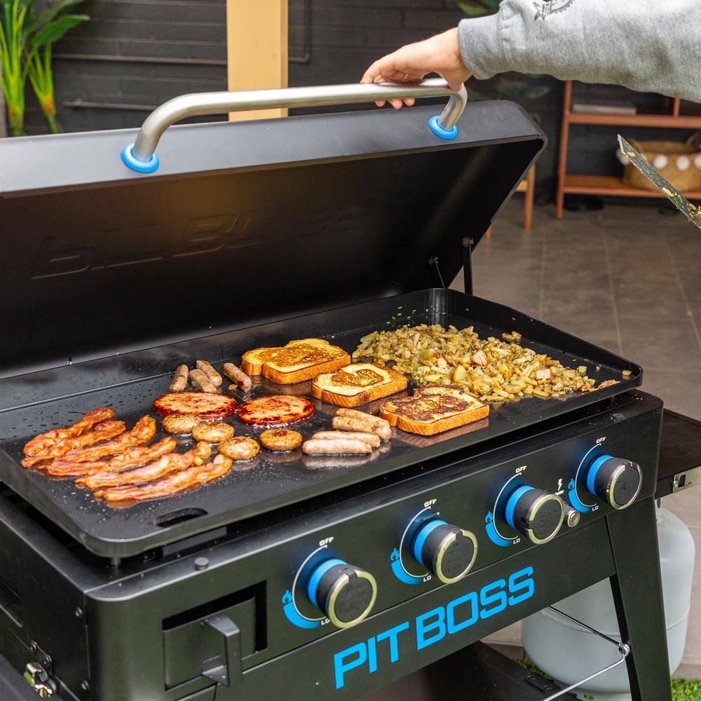 Pit Boss Ultimate Griddle 4 Burner Gas BBQ - Free Cover Included