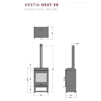 Dragonfly Hestia Heat 50 Outdoor Wood Burning Stove