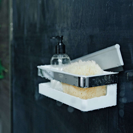 Keuco Collection Moll Shower Basket With Integrated Squeegee - White