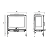 ACR Larchdale 9kW Wood Burning Stove - EcoDesign Ready
