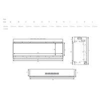 Gazco Fires - eReflex 150RW Electric Fire - Free Mood Lighting Kit