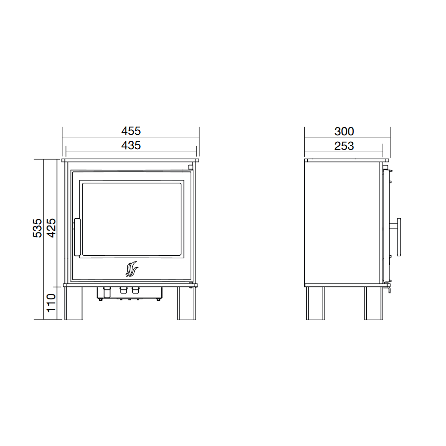 ACR Malvern II 5kW Multi Fuel Stove - EcoDesign Ready