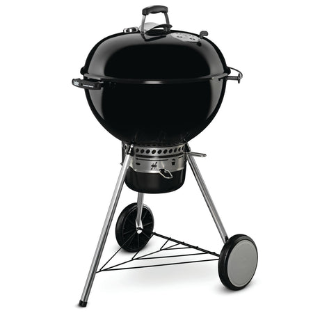Weber Master Touch E-5750 57cm Charcoal BBQ - Black - Free Weber Rapidfire Chimney Charcoal Starter Set Included