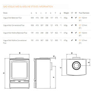 Gazco Vogue Midi Gas Stove - Conventional Flue - Natural Gas