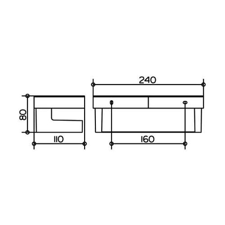 Keuco Collection Moll Shower Basket - Anthracite