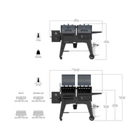 Pit Boss Navigator 1230 Wood Pellet Smoker + Gas Grill