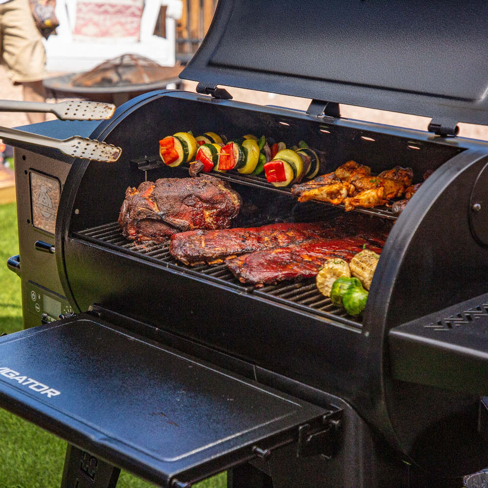 Pit Boss Navigator 850 Wood Pellet Smoker - Free Side Smoker Included