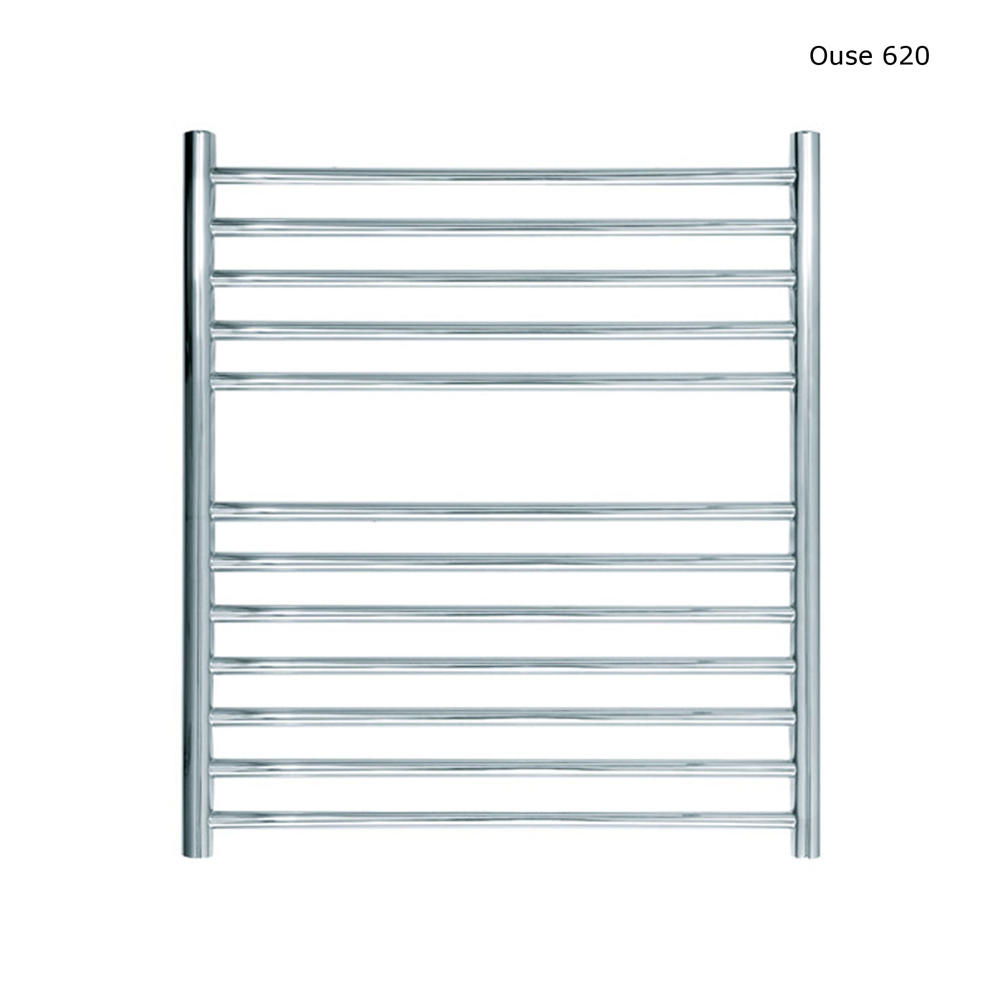 JIS - Ouse Heated Towel Rail - Polished stainless steel