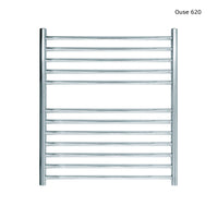 JIS - Ouse Heated Towel Rail - Polished stainless steel