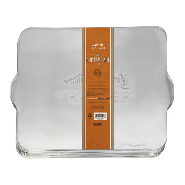 Traeger Cooking Accessories - Pro 575 Drip Tray Liner - 5 Pack