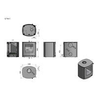 Rais Q-Tee C Wood Burning Stove