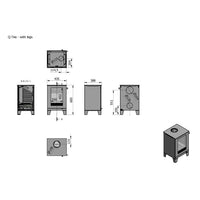 Rais Q-Tee Wood Burning Stove