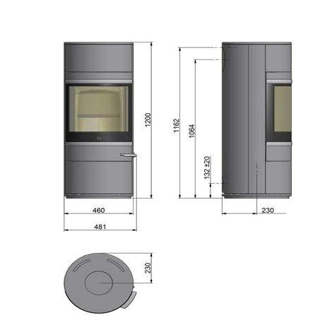 Scan Stoves, Scan 83-1 Black Wood Burning Stove