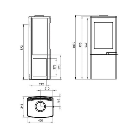 Nordpeis Uno 2 Wood Burning Stove - EcoDesign Ready