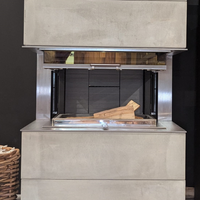 Rais Visio 3 Peninsular Wood Burning Stove With Complete Elements Kit - Ex Display