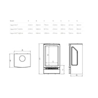 Gazco Vogue Midi T Midline Thermostatic Electric Stove