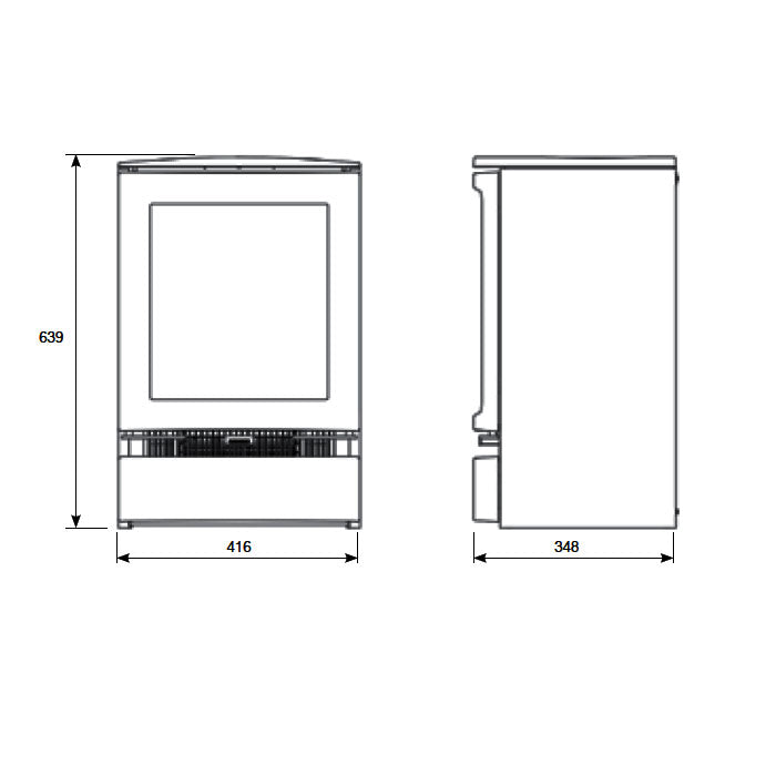 Gazco Vogue Midi Electric With Plinth