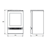 Gazco Vogue Midi Electric With Plinth