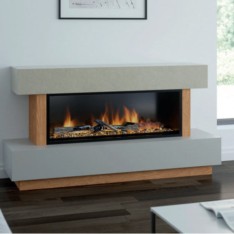 OER Tivoli Electric Fireplace with Media Wall