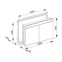 Keuco Edition 400 Recessed Mirror Cabinet - 1060 x 650mm