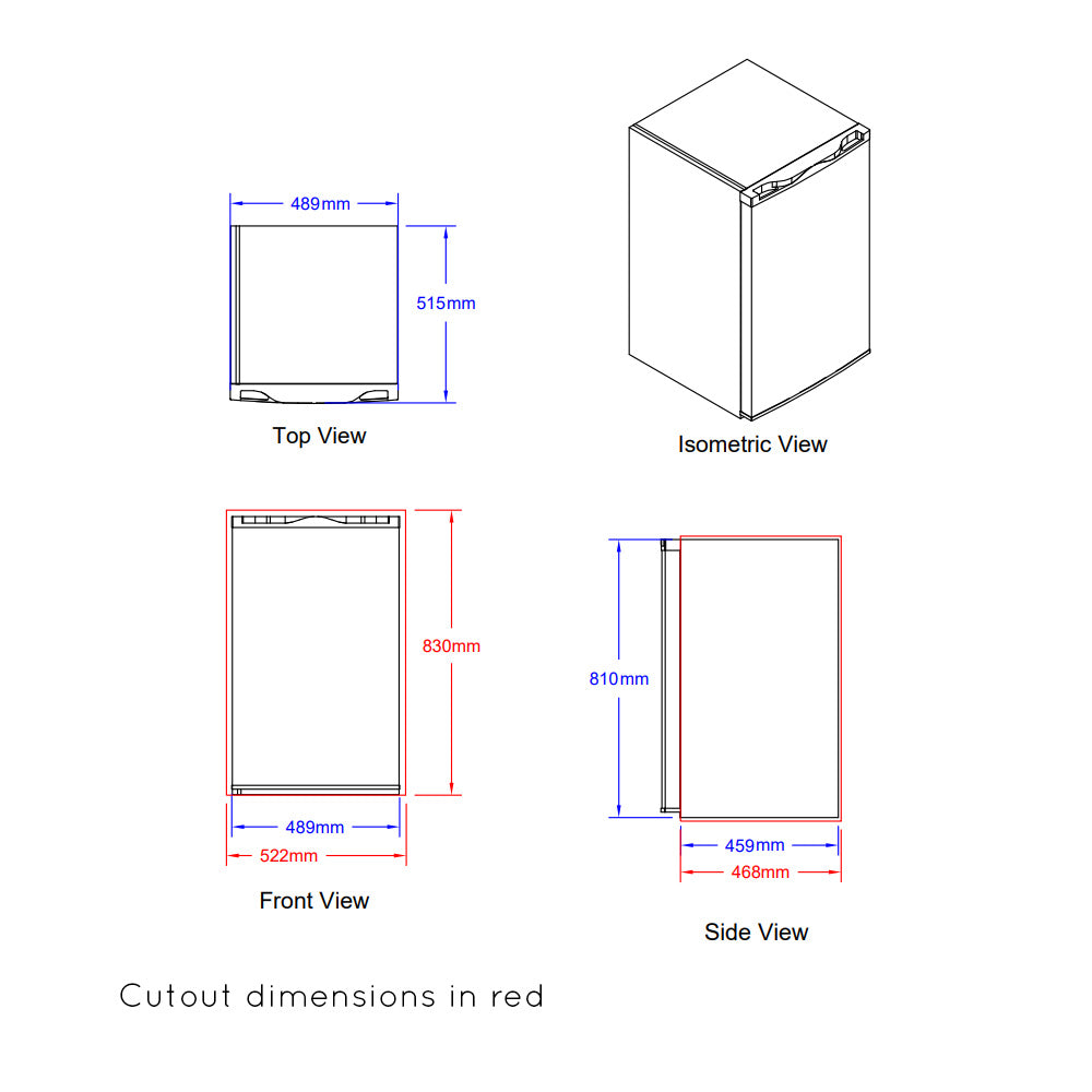 Bull BBQ Component Refrigerator Stainless Steel Front Panel