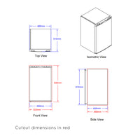 Bull BBQ Component Refrigerator Stainless Steel Front Panel