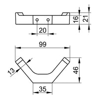 Keuco Edition 11 Double Towel Hook