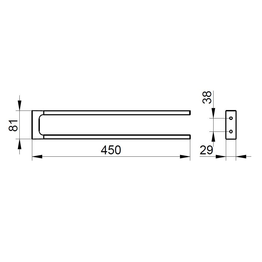 Keuco Edition 11 Twin Towel Holder