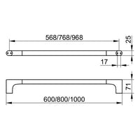 Keuco Edition 400 Towel Rail - 600mm - Clearance