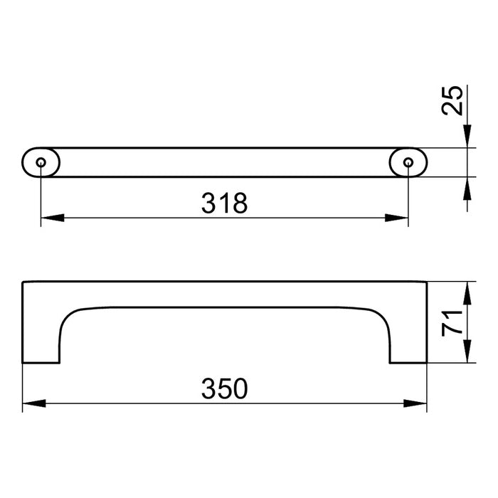 Keuco Edition 400 Grab Bar - 350mm