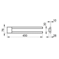 Keuco Edition 400 Twin Towel Holder