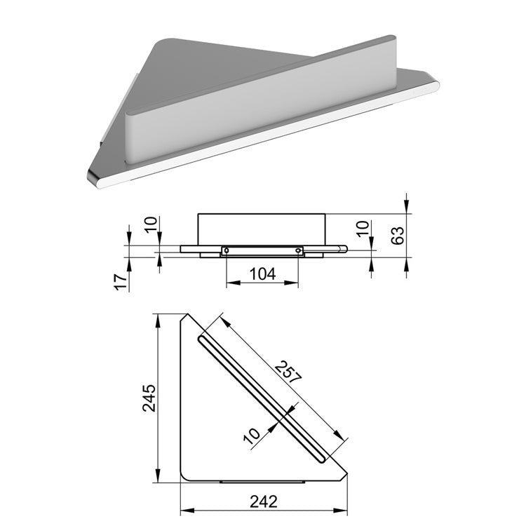 Keuco Edition 400 Corner Shower Shelf