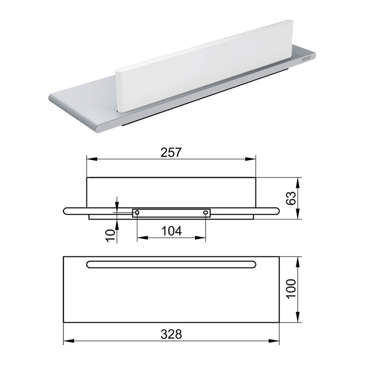 Keuco Edition 400 Shower Shelf