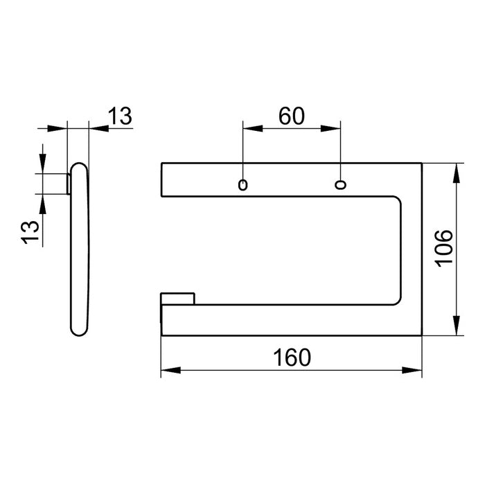 Keuco Edition 400 Toilet Paper Holder