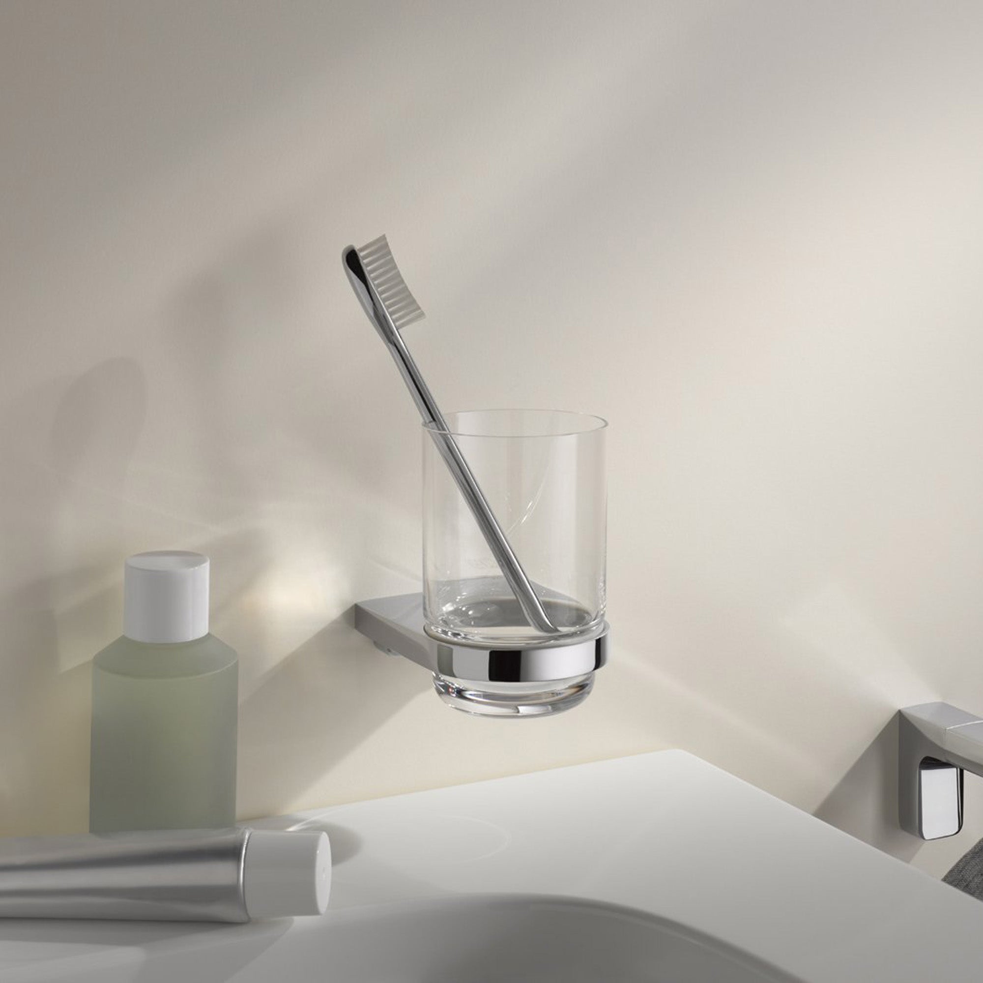 Keuco Collection Moll Tumbler Holder with Crystal Glass