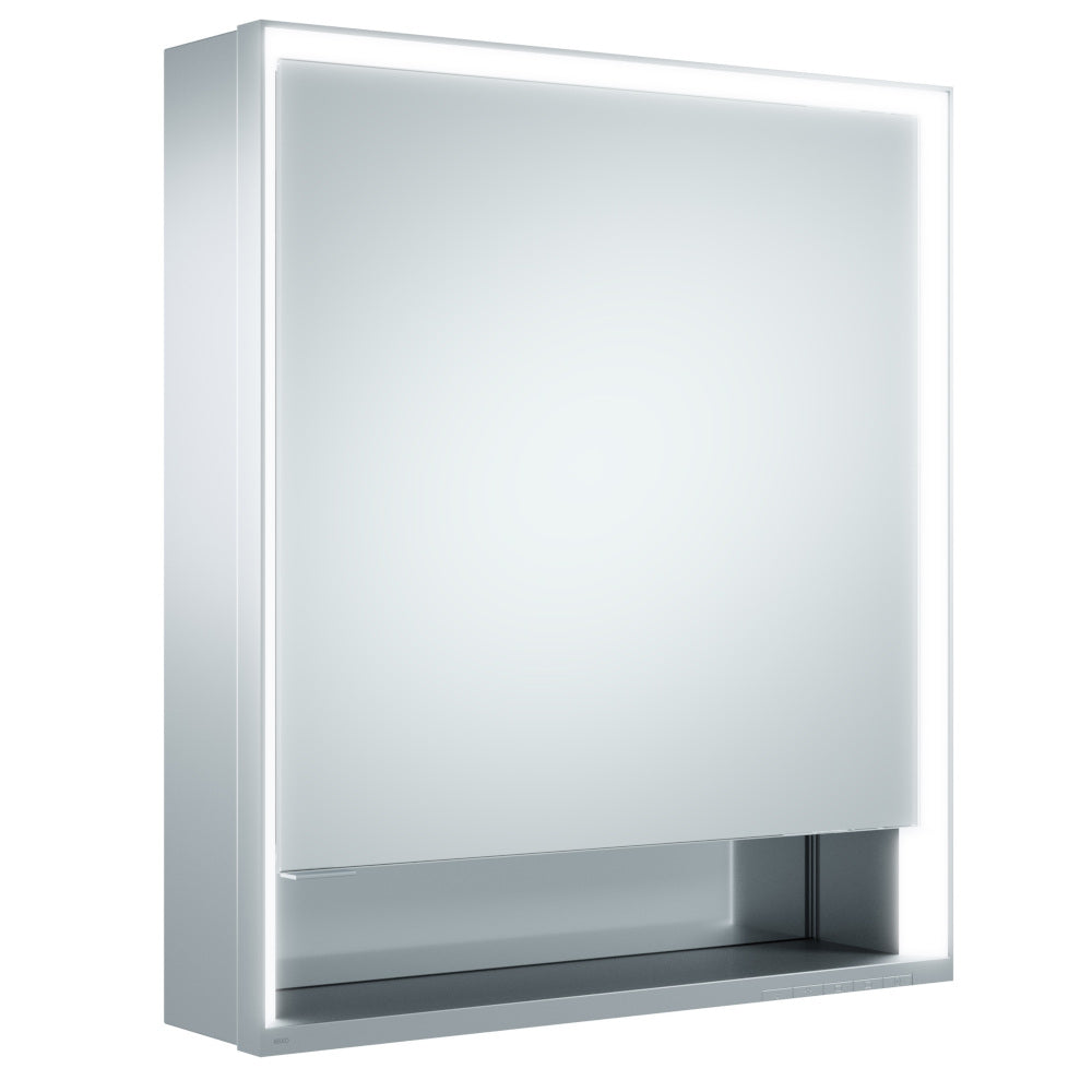 Keuco Royal Lumos Light Mirror Right Hand Door Cabinet with Adjustable Lighting & Heated Mirror - 650 x 735 x 165 mm