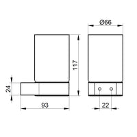 Keuco Plan Tumbler Holder and Glass