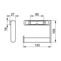Keuco Plan Black Edition Toilet Paper Holder